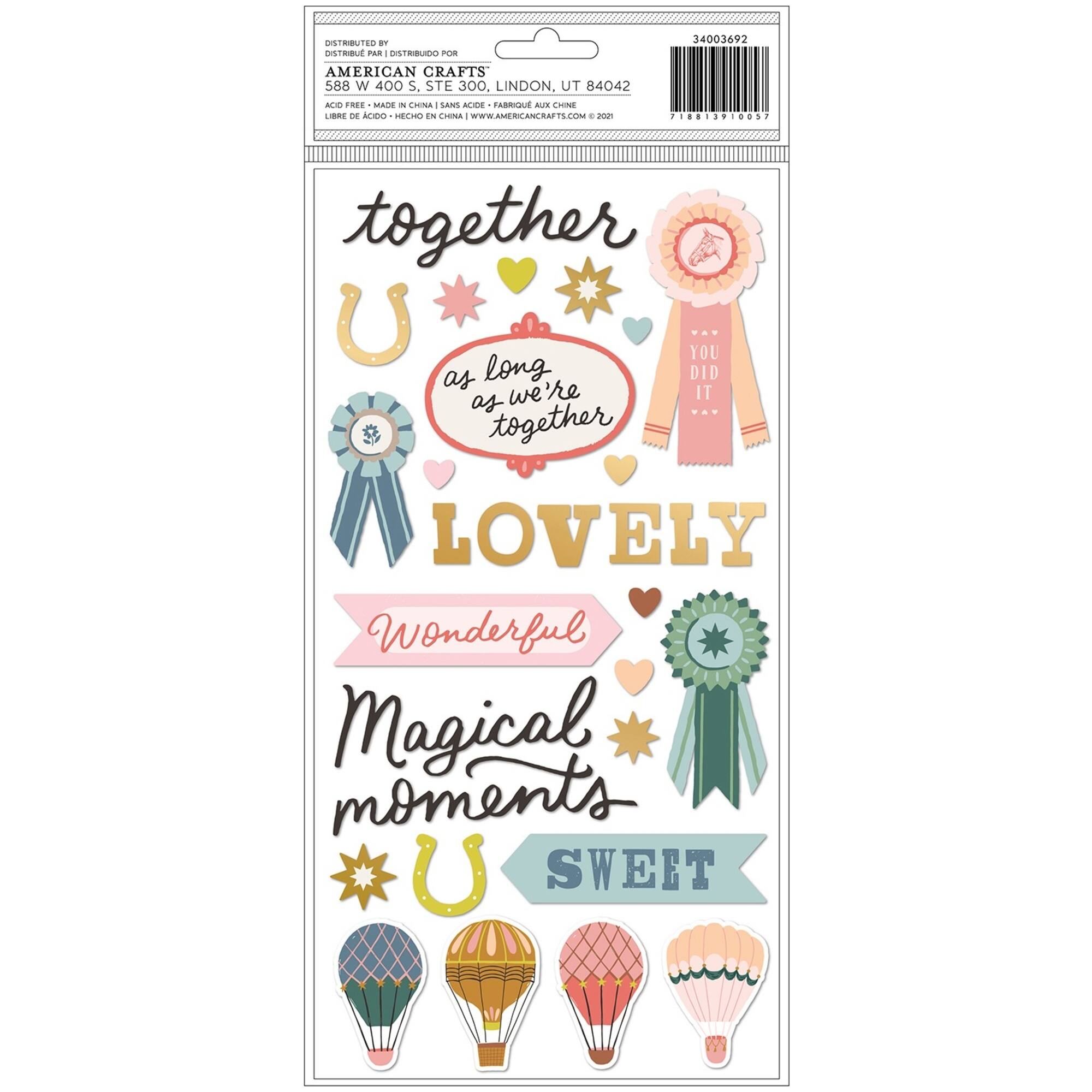 American Crafts™ Maggie Holmes Market Square Thickers Stickers